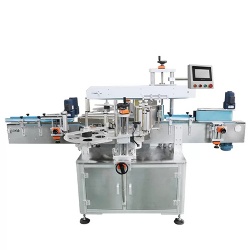 Container two sides labeling machine