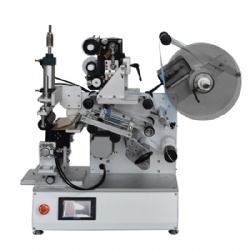 Semi auto rotary way labeling machine